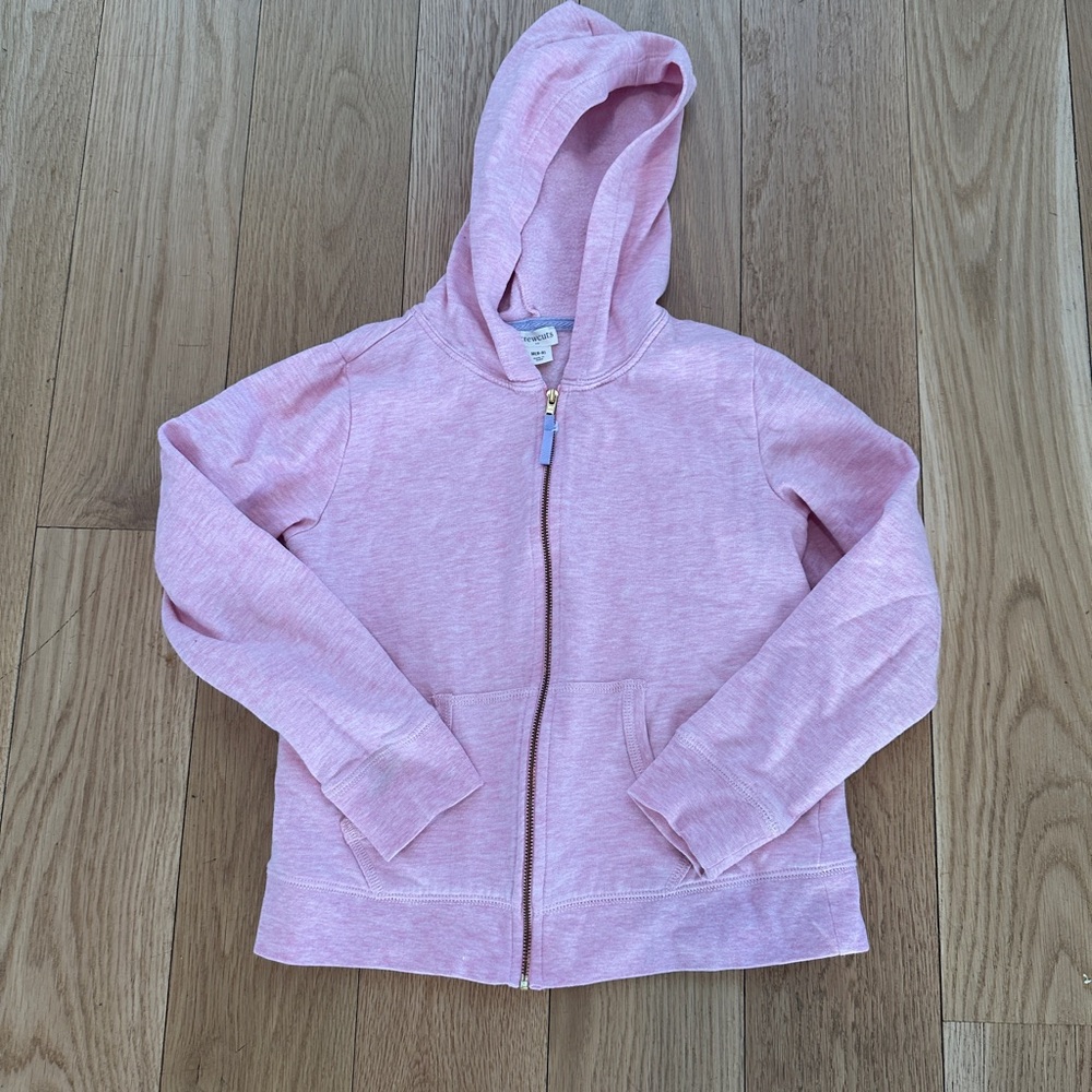 Pink Hooded Zip-Up Sweatshirt